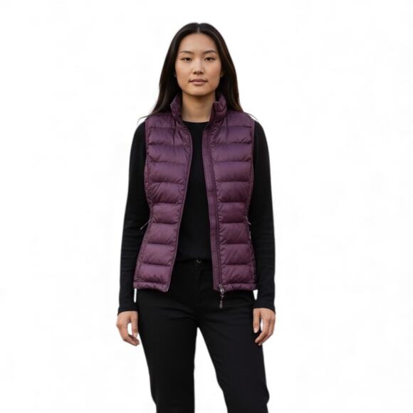 32 Degree Heat Women's Vest Jacket Puffer plum Purple Small - Picture 1 of 7